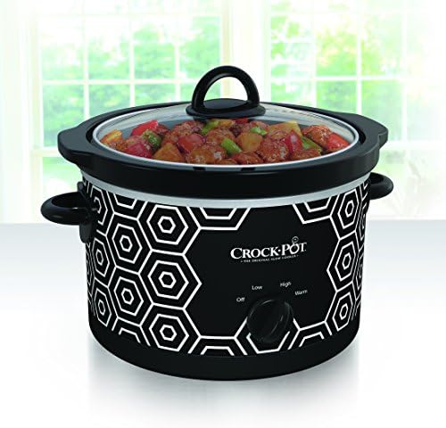 Crock-Pot 4.5 Quart Portable Slow Cooker – Black & White - Featured Collection
