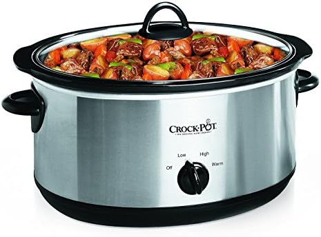 Crock-Pot 7 Quart Oval Manual Slow Cooker – Stainless Steel - Featured Collection