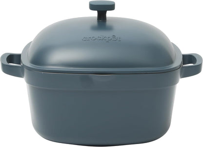 Crock-Pot 3 Quart Enameled Cast Iron Dutch Oven – Aqua